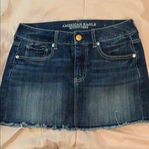 Fringed Jean skirt